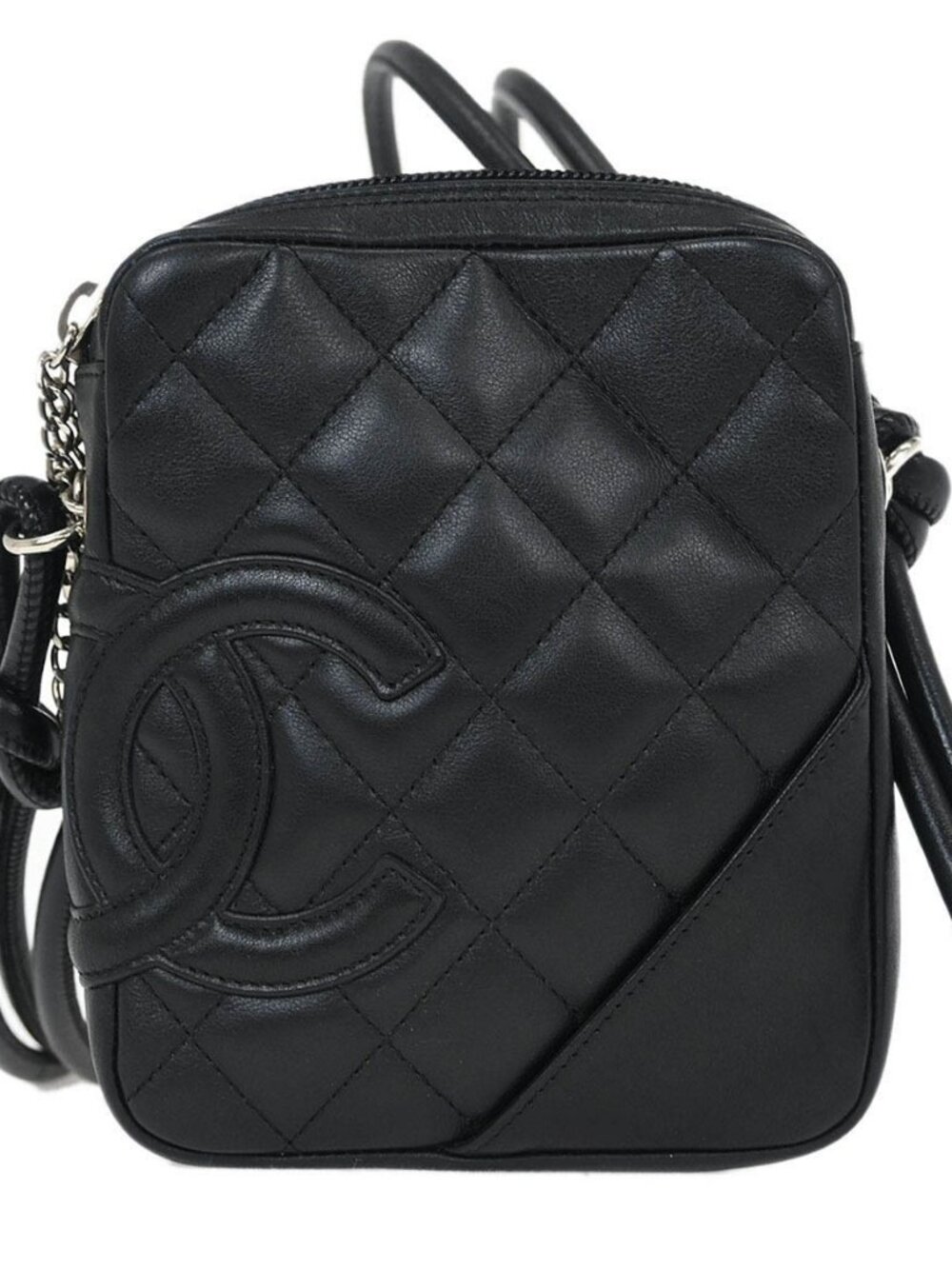 Chanel Black Calfskin Cambon Ligne Shoulder Bag 115829